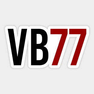 Valtteri Bottas 77 - Driver Initials and Number Sticker